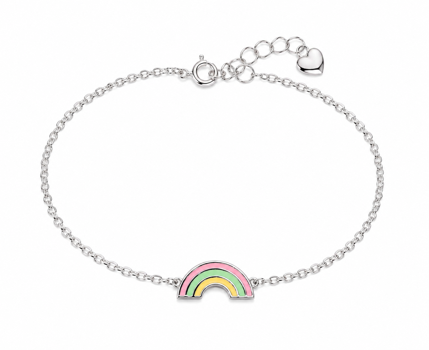 Dream Rainbow Girls Silver Bracelet
