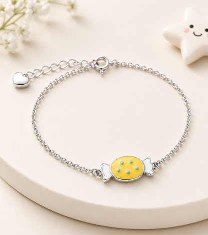 Sweet Candy Girls Silver Bracelet