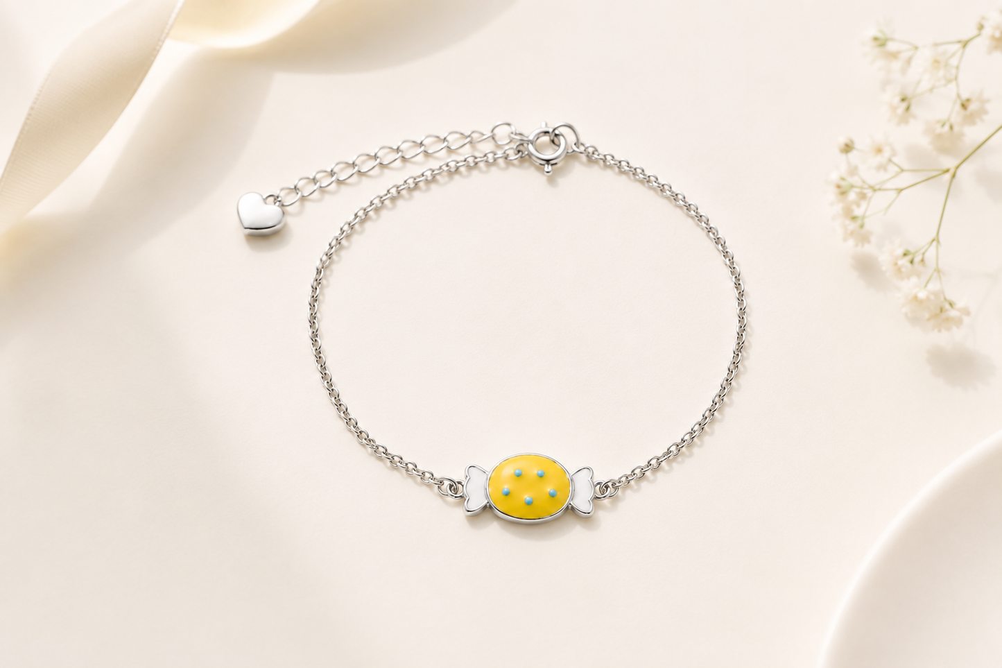 Sweet Candy Girls Silver Bracelet