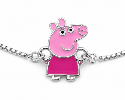 Little Piggy Girls  Sterling Bracelet