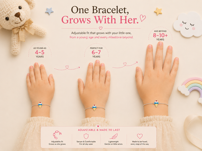 Pastel Ice Cream 925 Sterling Silver Bracelet for Girls