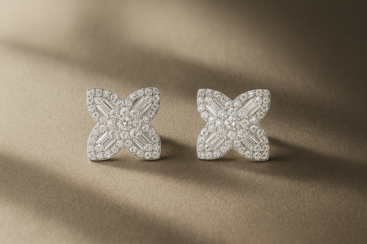 Sculpted Silver Studs Silver Earrings