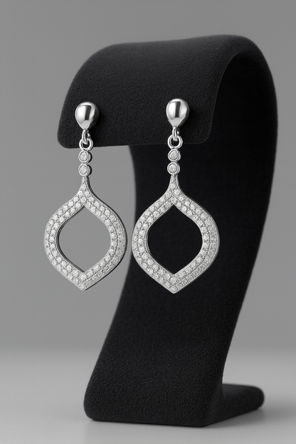 Aurora Mist Silver Earrings