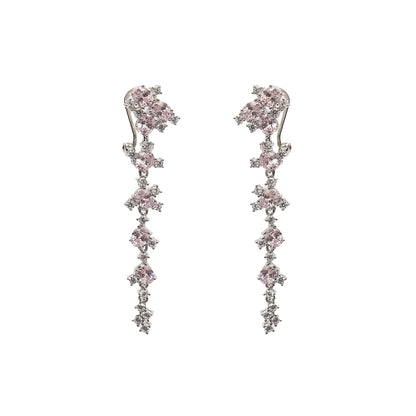 Crystal Dewfall Silver Earrings
