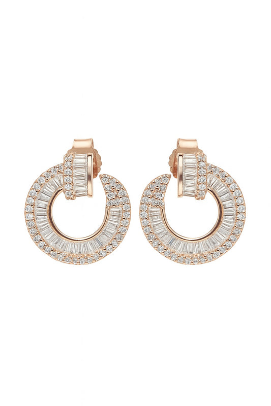 Roselle Studs Silver Earrings