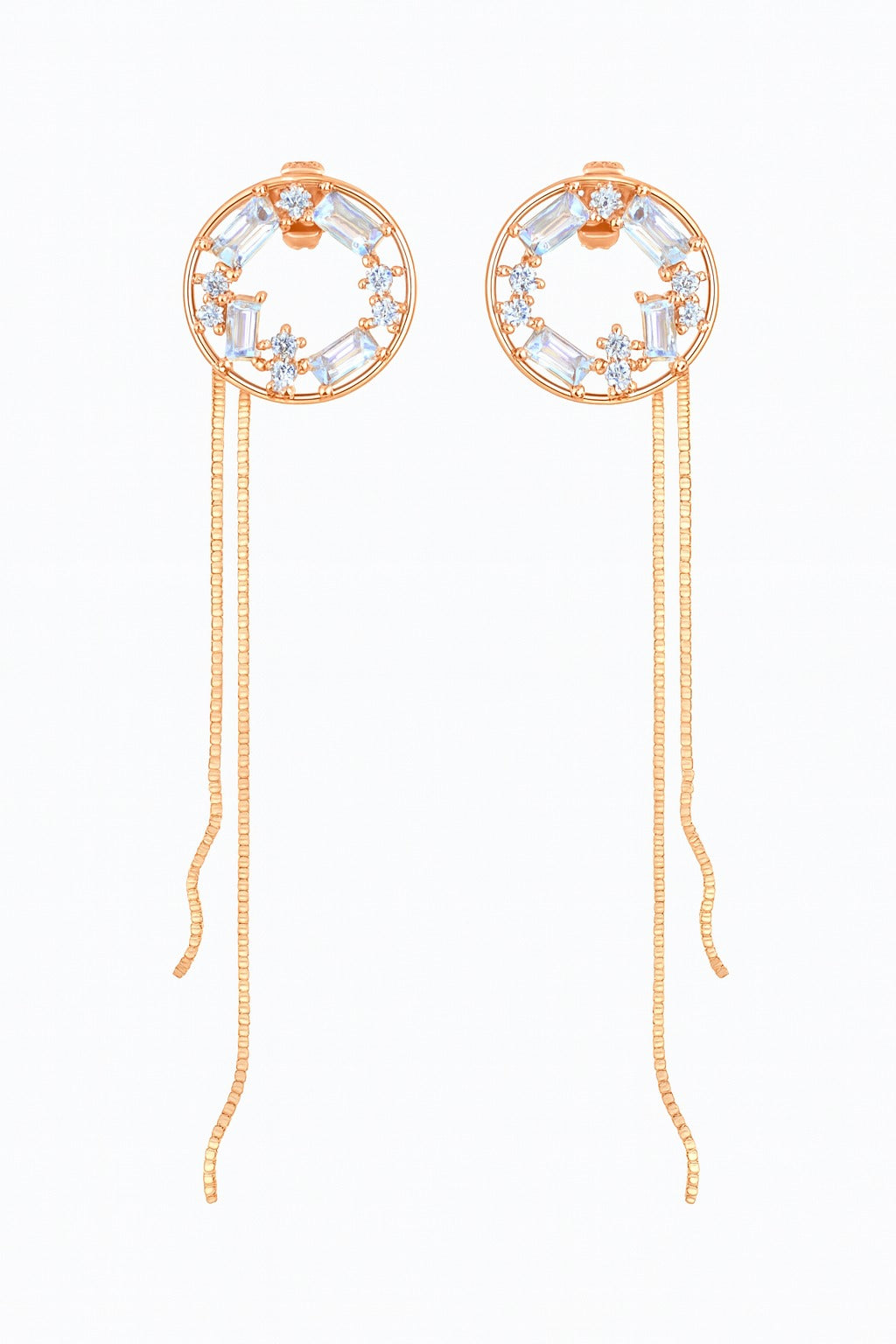 Nova Rosegold Studs Silver Earrings