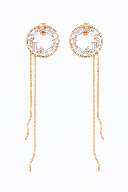 Nova Rosegold Studs Silver Earrings