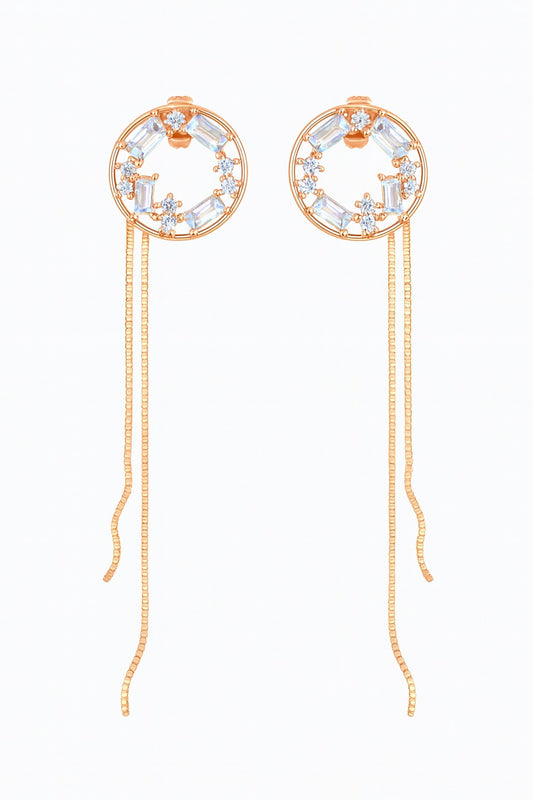 Nova Rosegold Studs Silver Earrings