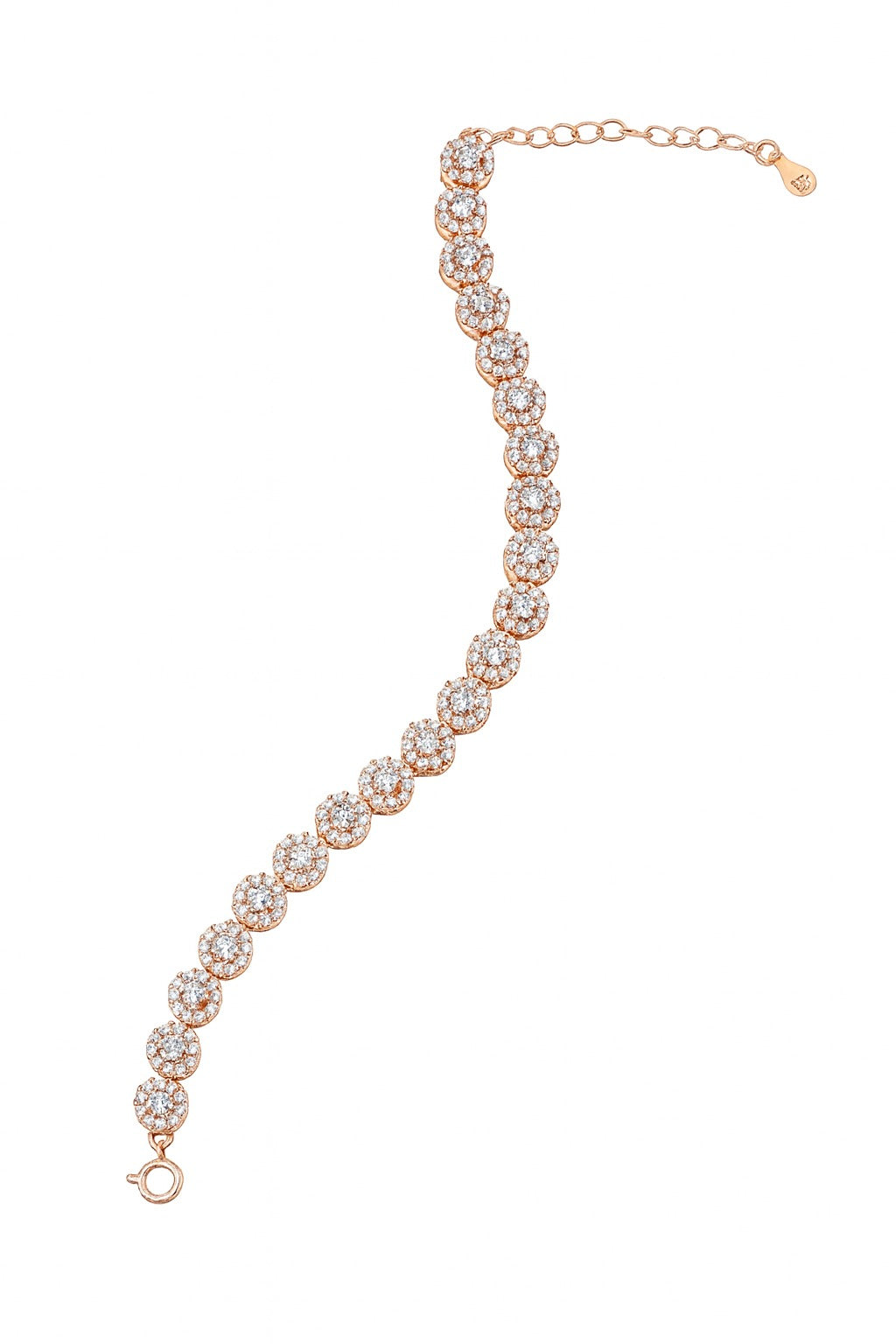 ROSEGOLD CLASSIC TENNIS SILVER BRACELET