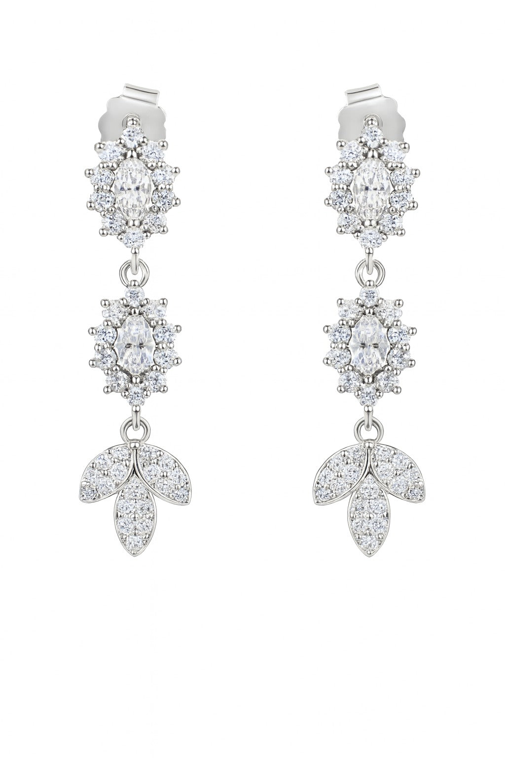 Pure Drop Silver Earrings