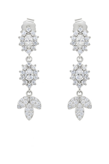 Pure Drop Silver Earrings