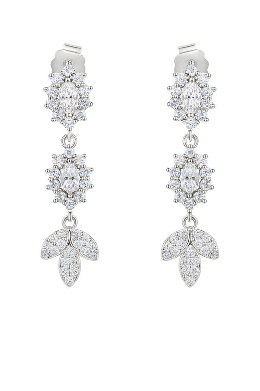 Pure Drop Silver Earrings