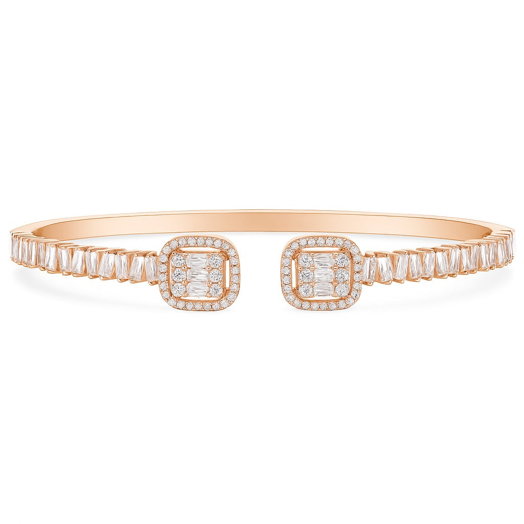 ROSEGOLD DAZZLE SILVER BRACELET