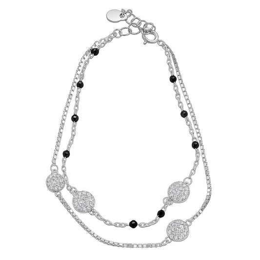 DAZZLE MANGALSUTRA SILVER BRACELET