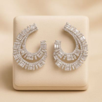 Radiance Trail Silver Earrings