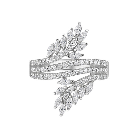 Mirage Diamond Silver Ring