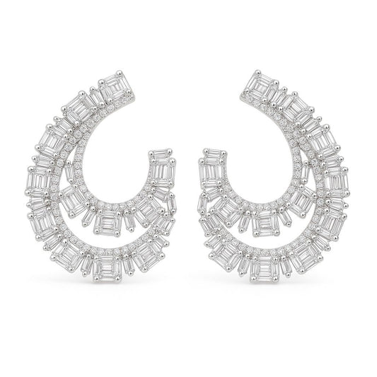 Radiance Trail Silver Earrings