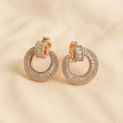 Roselle Studs Silver Earrings