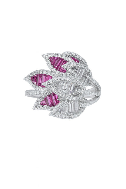 Aura Ruby Silver Ring