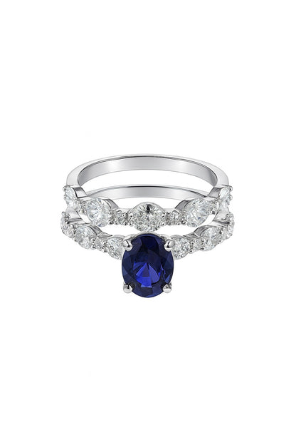 Royal Mirage Sapphire Silver Ring