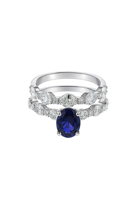 Royal Mirage Sapphire Silver Ring