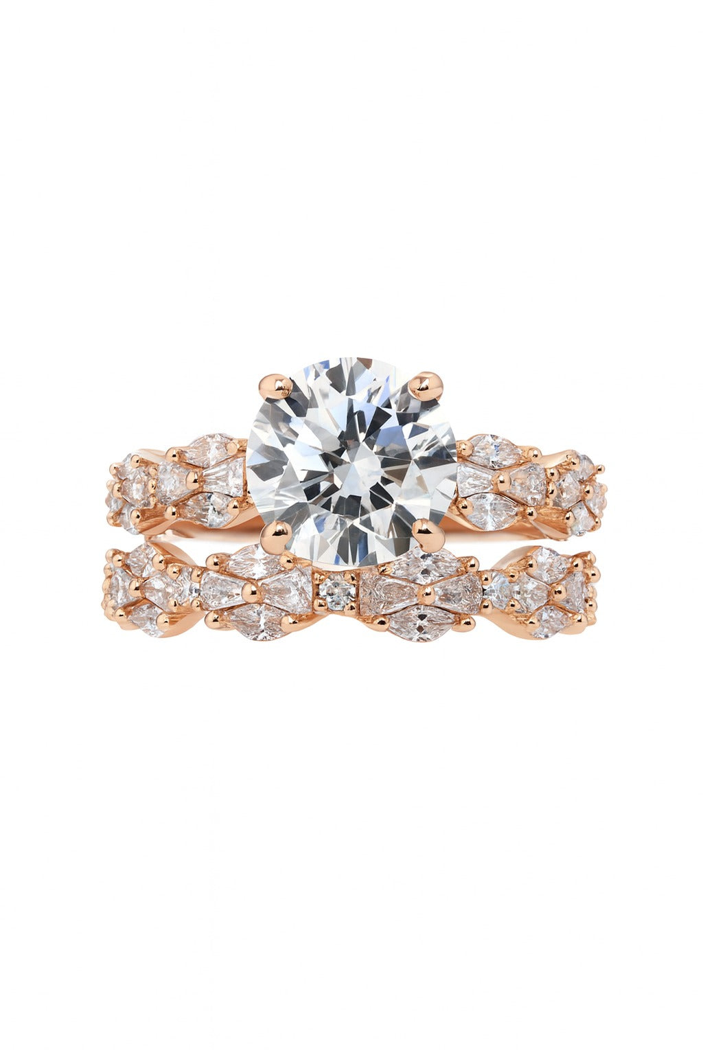 Royal Mirage Rosegold Silver Ring