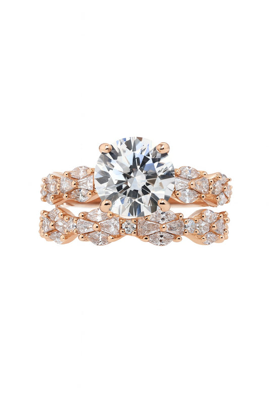Royal Mirage Rosegold Silver Ring