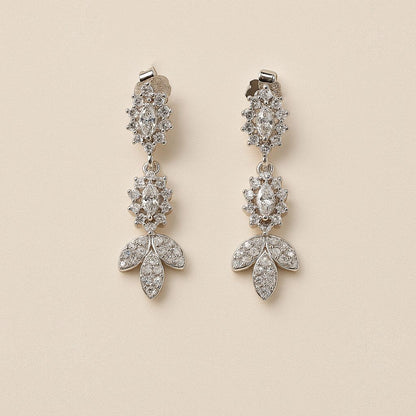 Pure Drop Silver Earrings