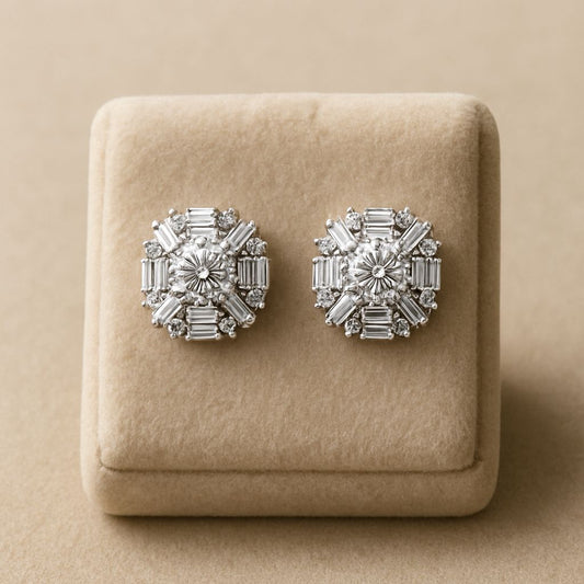 Silver Gleam Studs