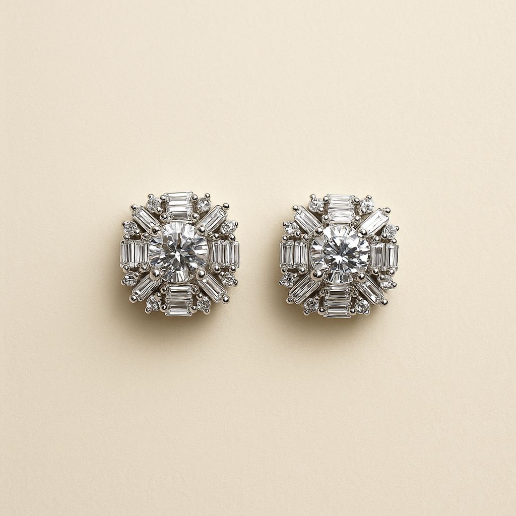 Silver Gleam Studs