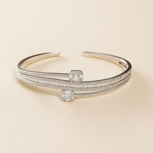 Radiant Silver Bangle