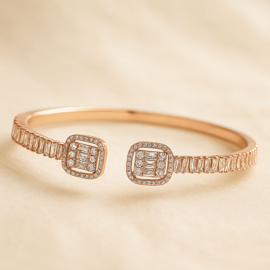 ROSEGOLD DAZZLE SILVER BRACELET