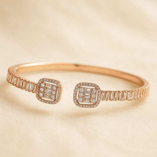Rose Gold Dazzle Silver Bracelet