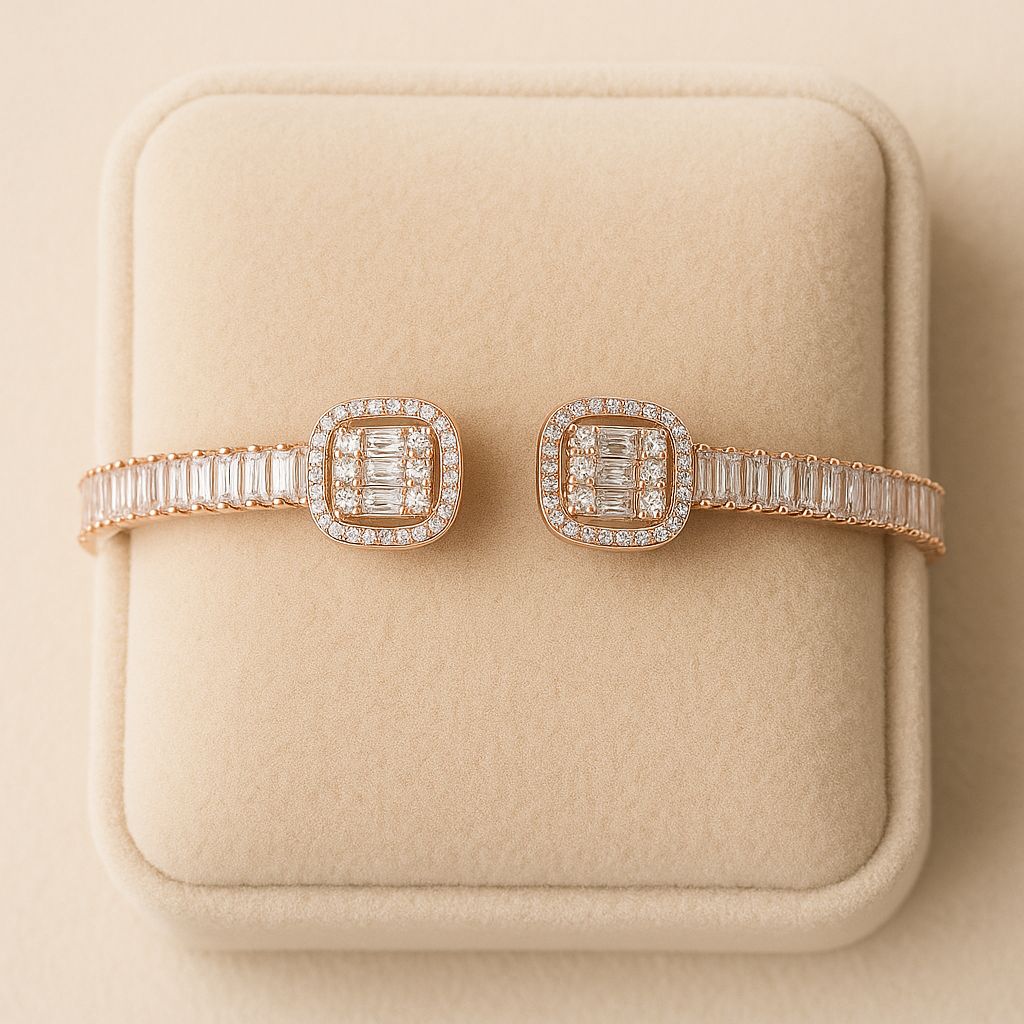 ROSEGOLD DAZZLE SILVER BRACELET