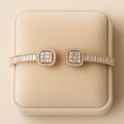 ROSEGOLD DAZZLE SILVER BRACELET
