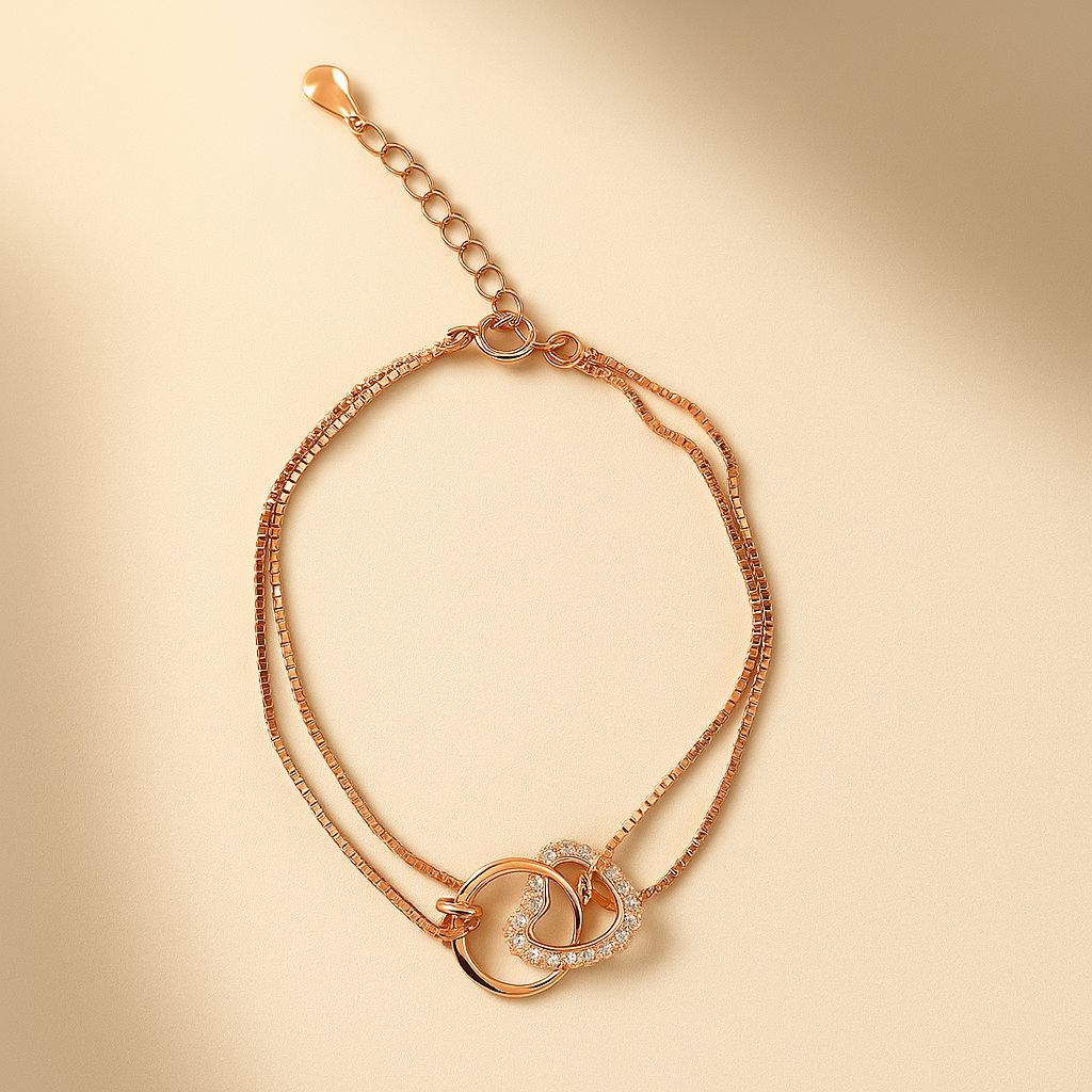 ROSEGOLD CHIC SILVER BRACELET
