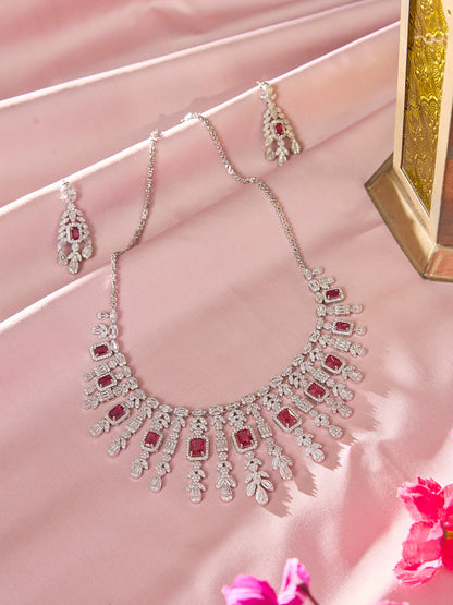 Eternal Bridal Silver Necklace Set
