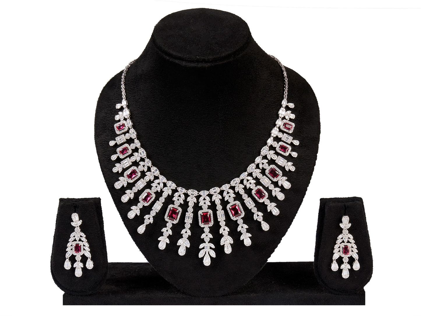 Eternal Bridal Silver Necklace Set