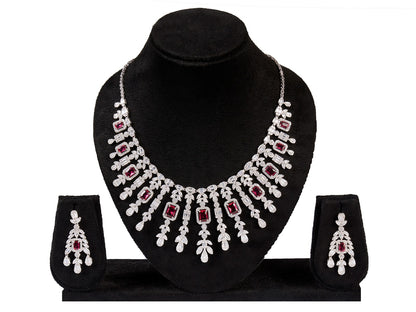 Eternal Bridal Silver Necklace Set