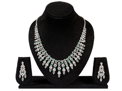 Luxe Bridal Silver Necklace Set