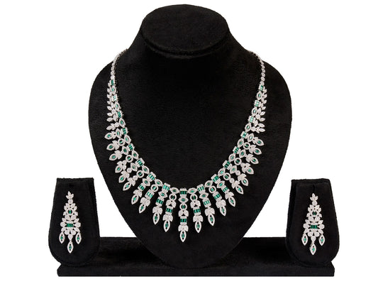 Luxe Bridal Silver Necklace Set