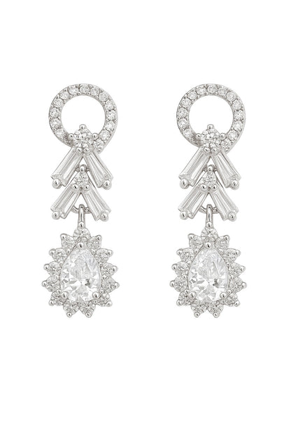 Serene Diamond Silver Necklace Set