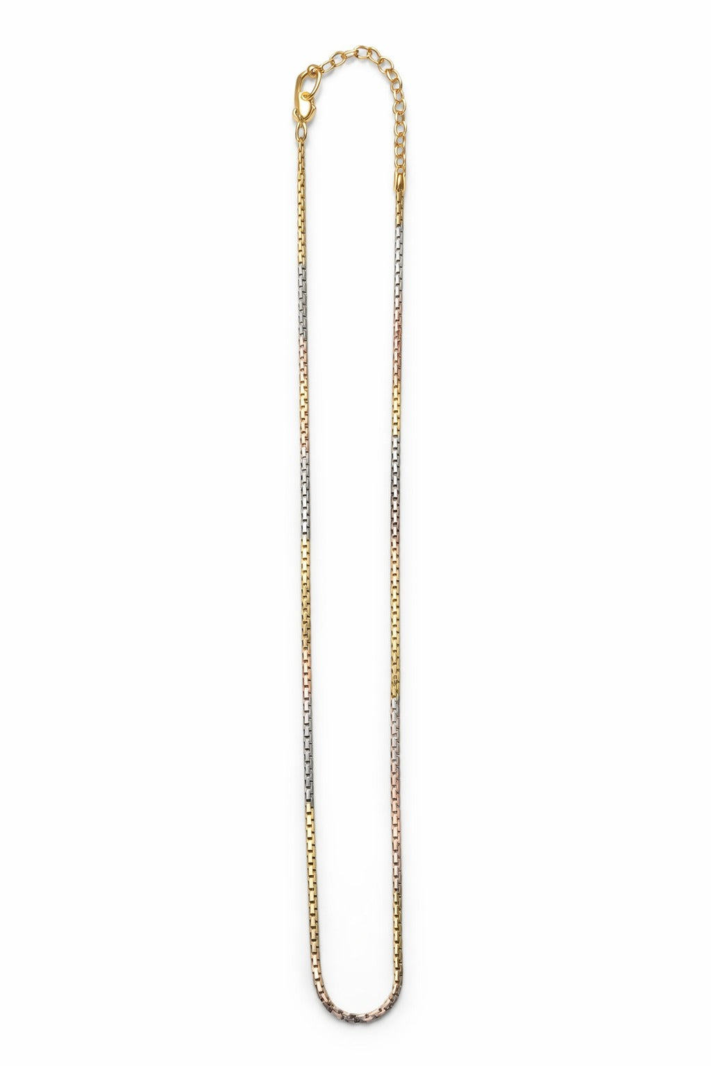 THREE-TONE SILVER CHAIN