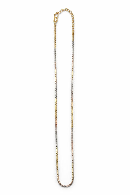 THREE-TONE SILVER CHAIN