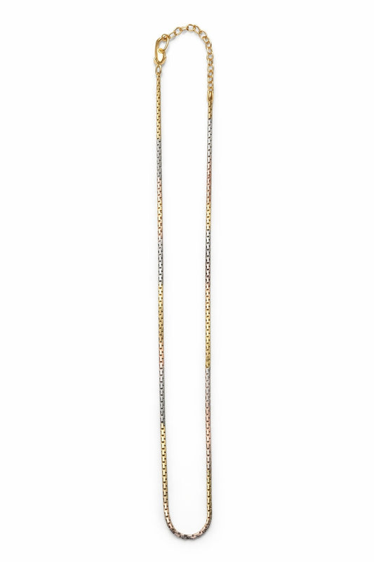 THREE-TONE SILVER CHAIN