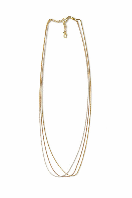 THREE TONE-PREMIUM THRIPPLE SILVER CHAIN