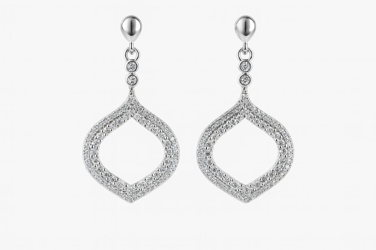 AURORA MIST SILVER EARRINGS