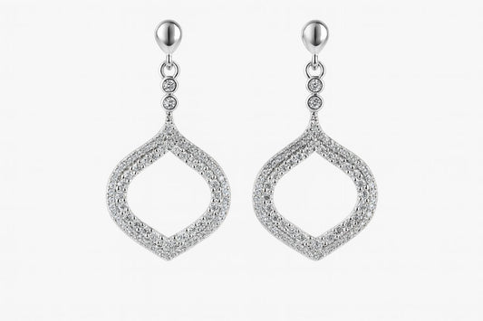 AURORA MIST SILVER EARRINGS