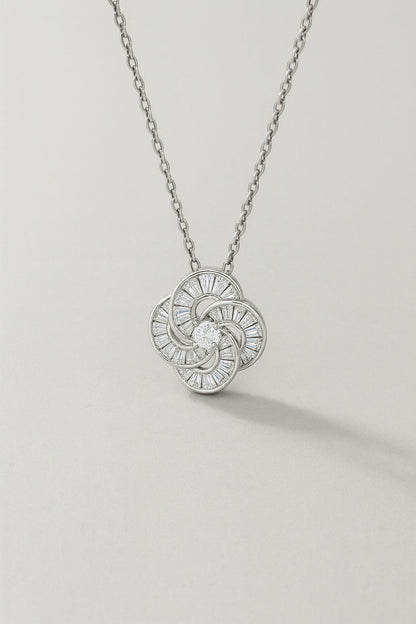 Sterling Diamond Silver Pendant