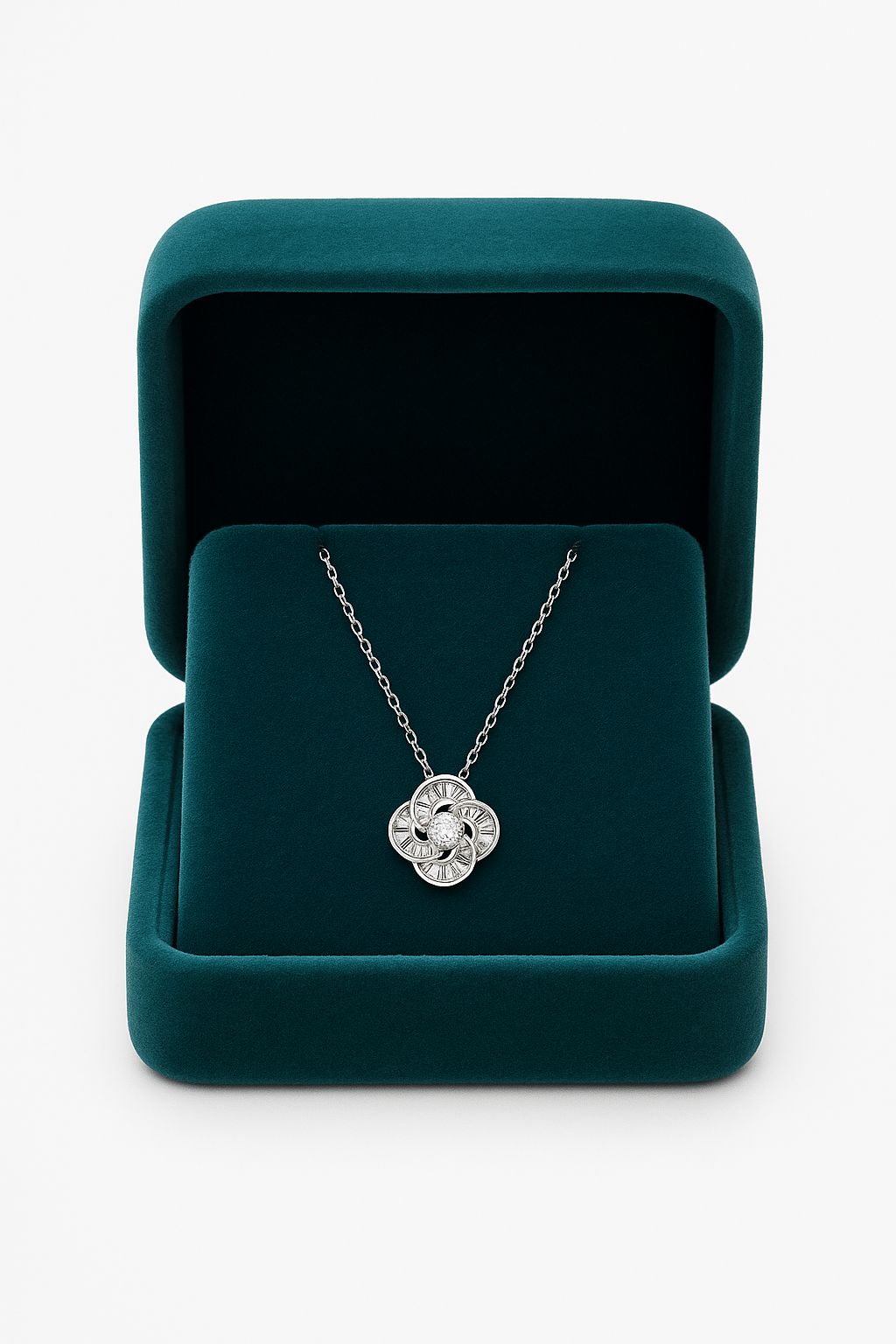 Sterling Diamond Silver Pendant